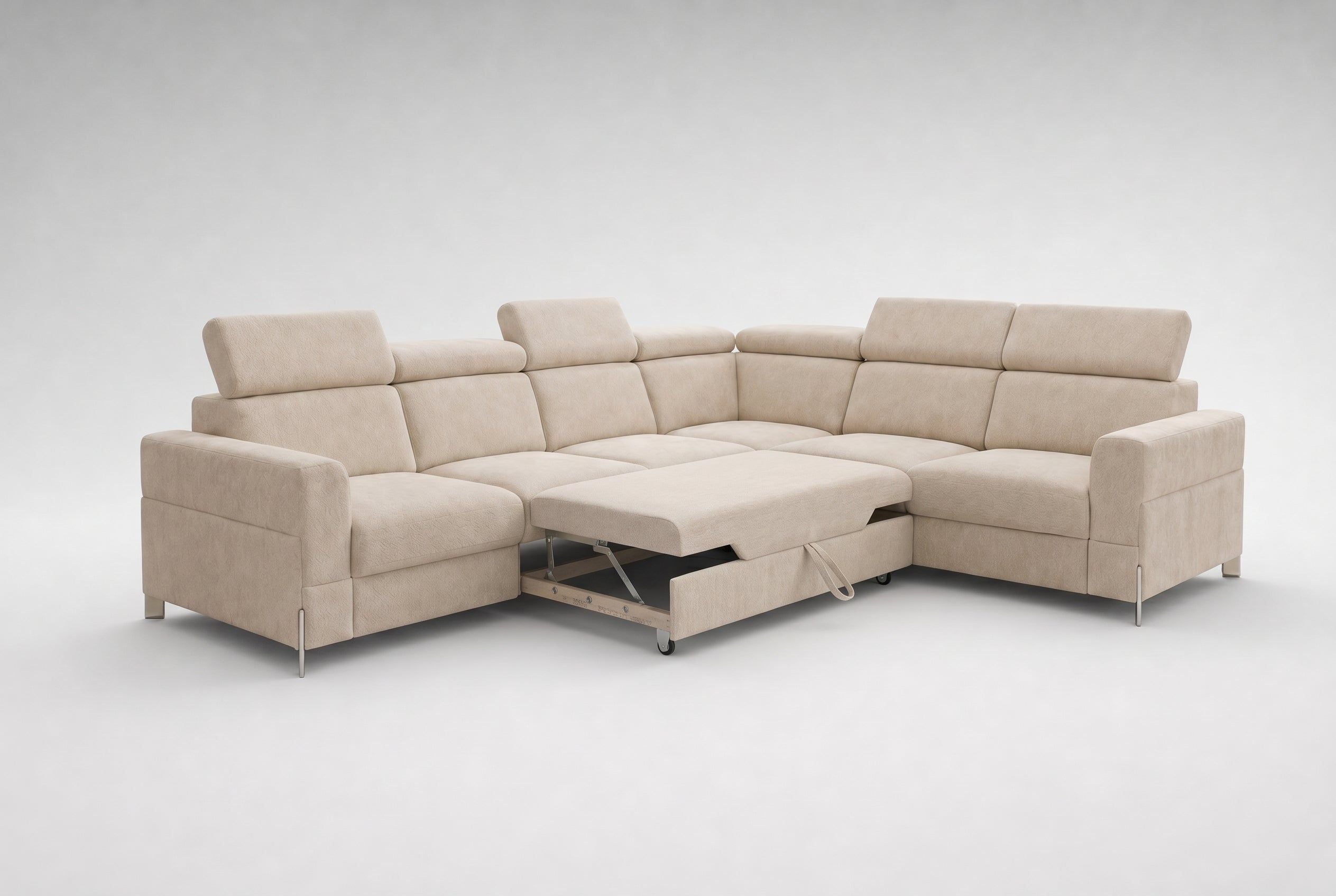 Canapé d'Angle Denver – Velours Grande Taille