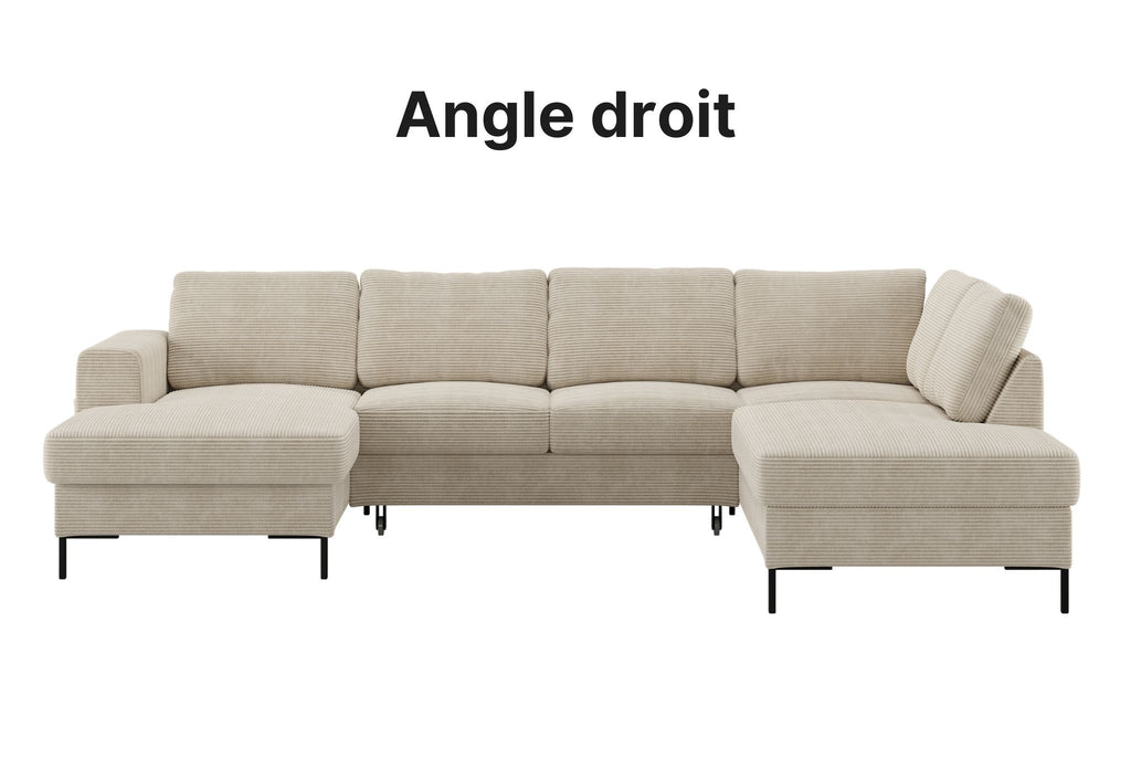 Canapé d'Angle Koco – Chenille 5 Places
