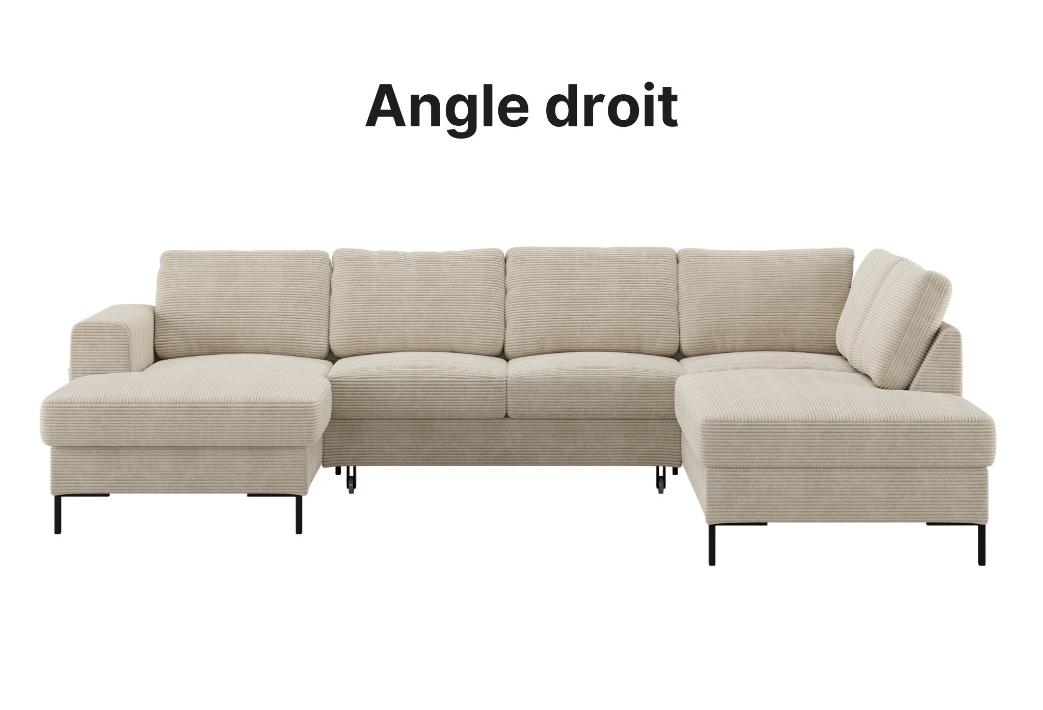 Canapé d'Angle Koco – Chenille 5 Places
