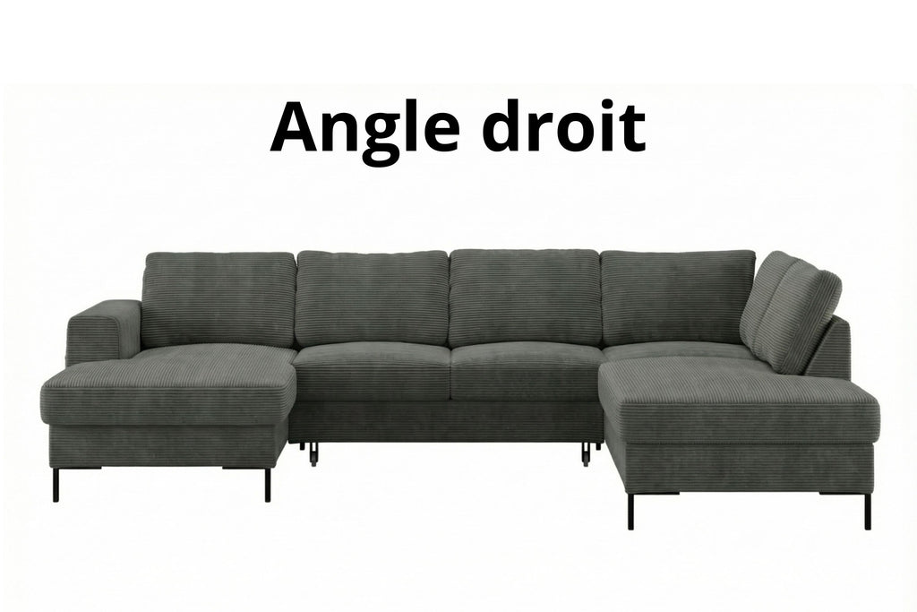 Canapé d'Angle Koco – Chenille 5 Places