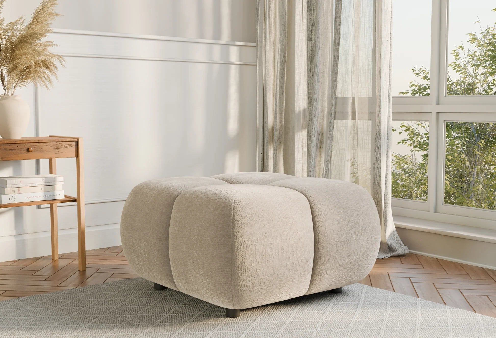 Pouf Confort – Velours Côtelé